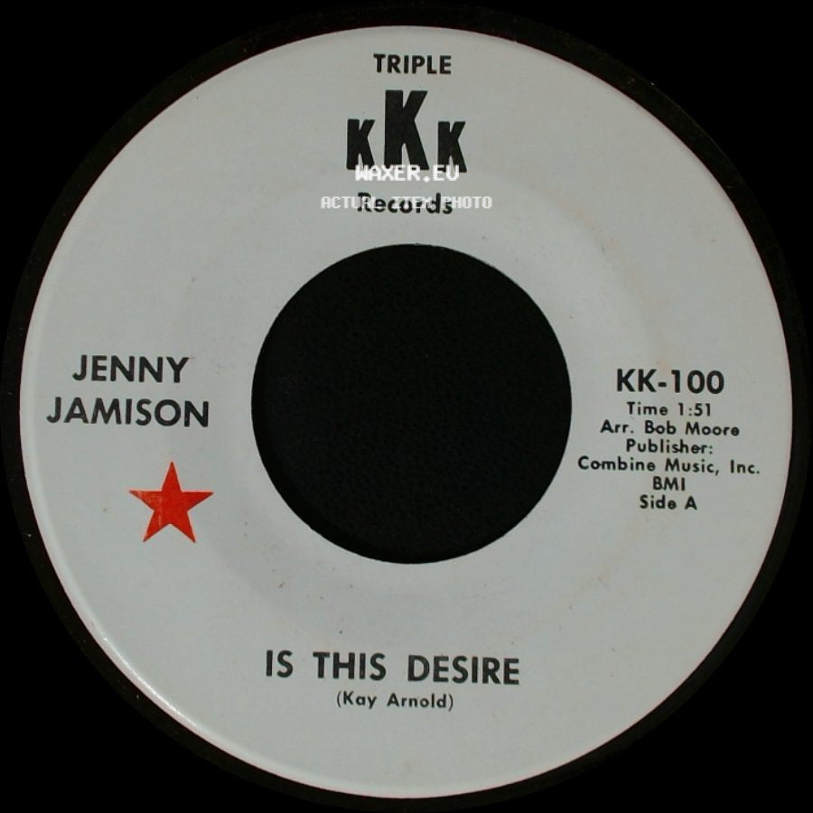 Jenny Jamison - Is This Desire / Don't Invite Us To The Same Party side A