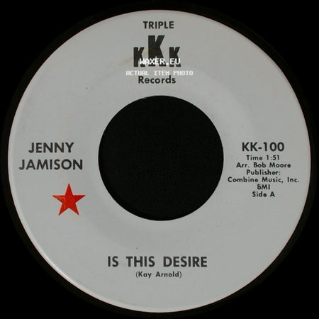 Jenny Jamison - Is This Desire / Don't Invite Us To The Same Party side A