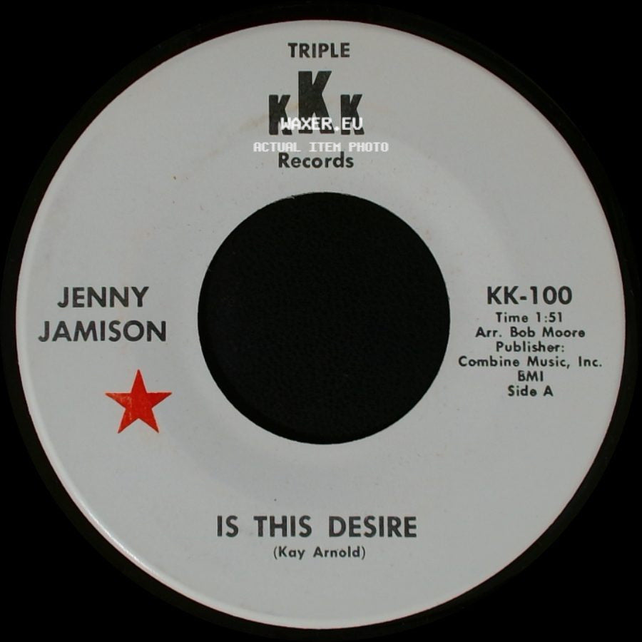 Jenny Jamison - Is This Desire / Don't Invite Us To The Same Party side A