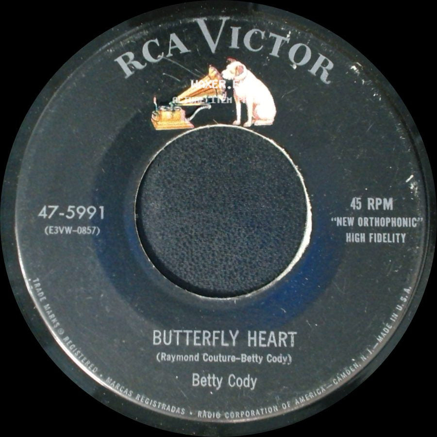 Betty Cody - Tell It Right / Butterfly Heart side B