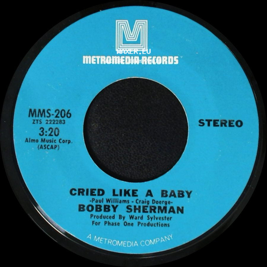Bobby Sherman - Is Anybody There / Cried Like A Baby side B