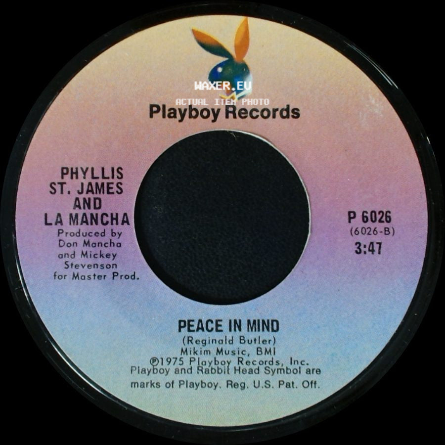 Phyllis St. James And La Mancha - Get Happy / Peace In Mind side B