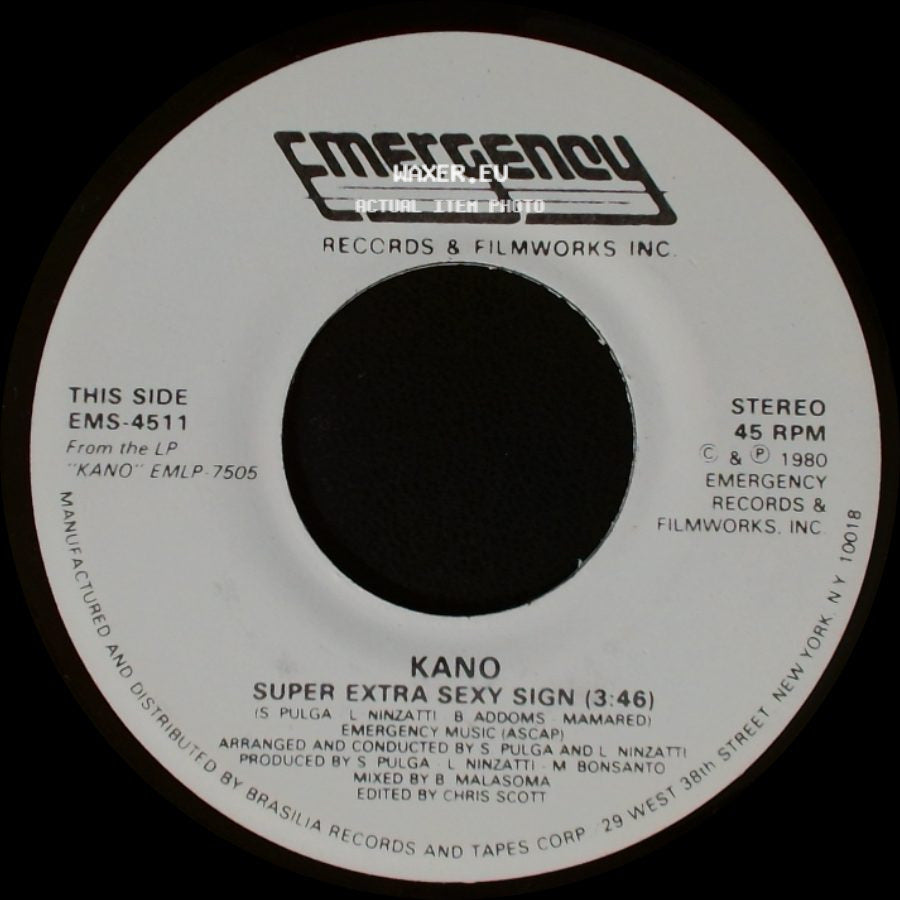 Kano - Super Extra Sexy Sign / Now Baby Now side A