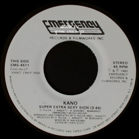 Kano - Super Extra Sexy Sign / Now Baby Now side A