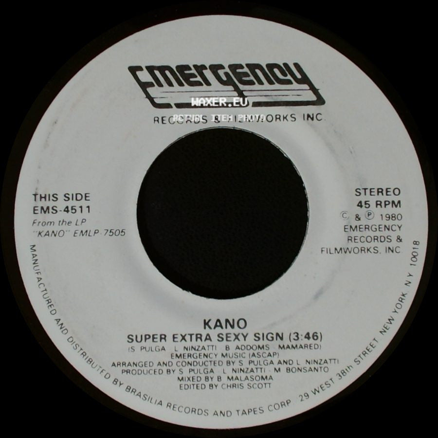 Kano - Now Baby Now / Super Extra Sexy Sign side B