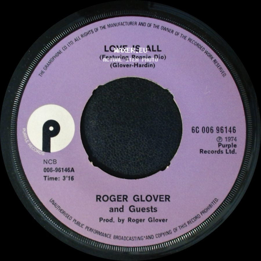 Roger Glover And Guests - Old Blind Mole / Magician Moth / Love Is All (Featuring Ronnie Dio) side B