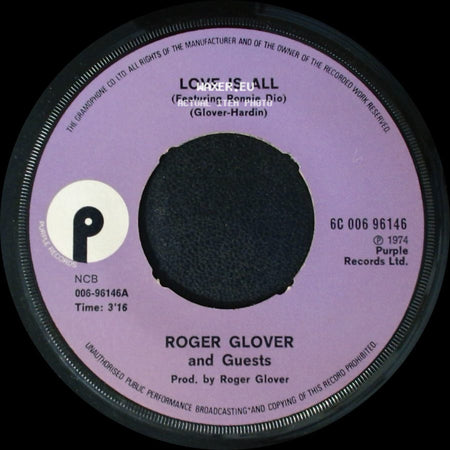Roger Glover And Guests - Old Blind Mole / Magician Moth / Love Is All (Featuring Ronnie Dio) side B