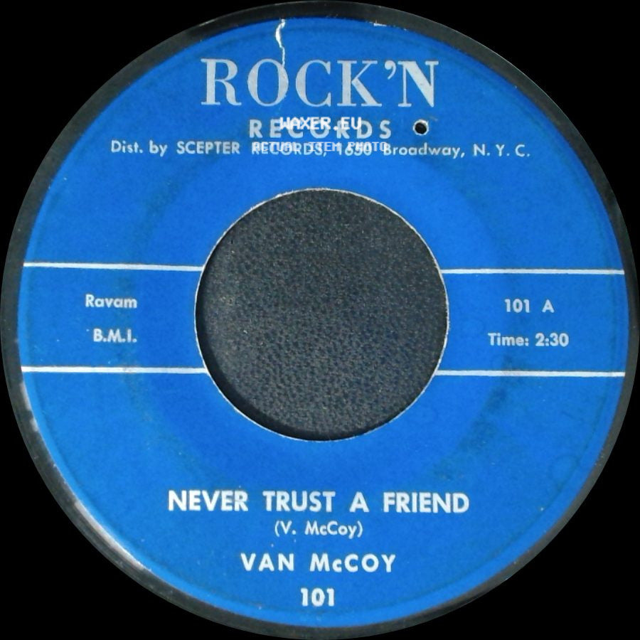 Van Mccoy - Mr. D. J. / Never Trust A Friend side B
