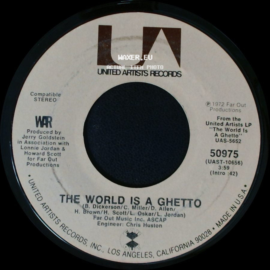 War - The World Is A Ghetto / Four Cornered Room side A