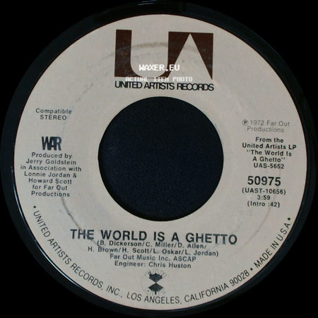 War - The World Is A Ghetto / Four Cornered Room side A