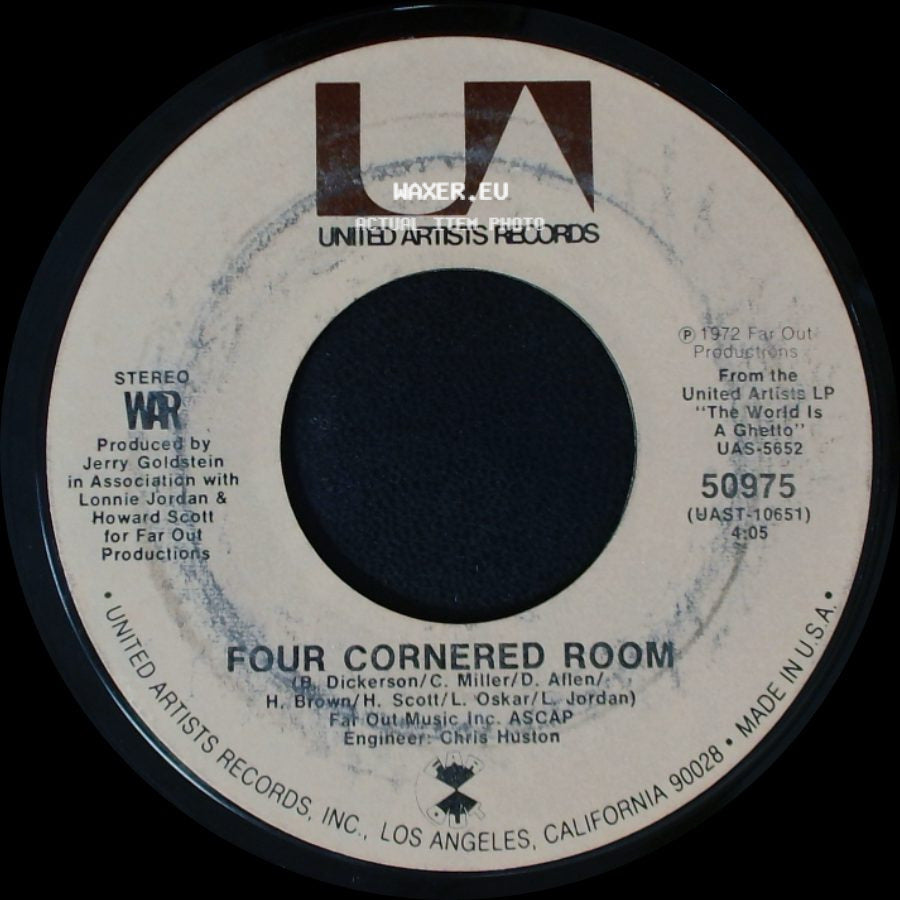 War - The World Is A Ghetto / Four Cornered Room side B