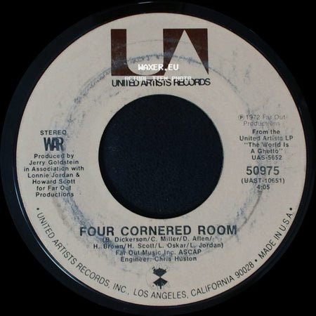 War - The World Is A Ghetto / Four Cornered Room side B