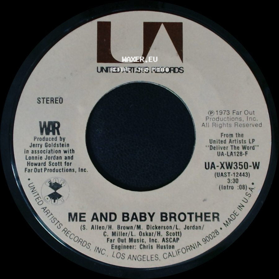 War - In Your Eyes / Me And Baby Brother side B