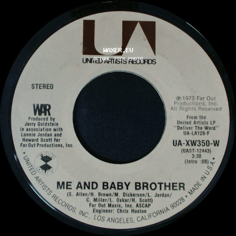 War - Me And Baby Brother / In Your Eyes side A