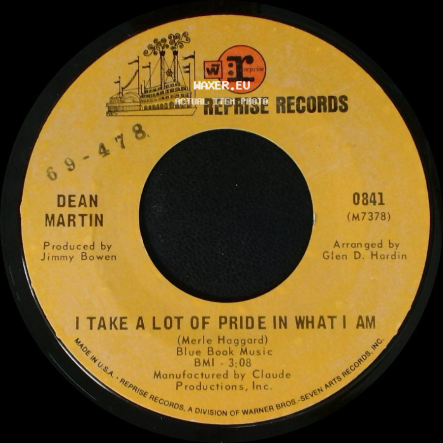 Dean Martin - I Take A Lot Of Pride In What I Am / Drowning In My Tears side A