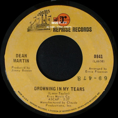 Dean Martin - I Take A Lot Of Pride In What I Am / Drowning In My Tears side B