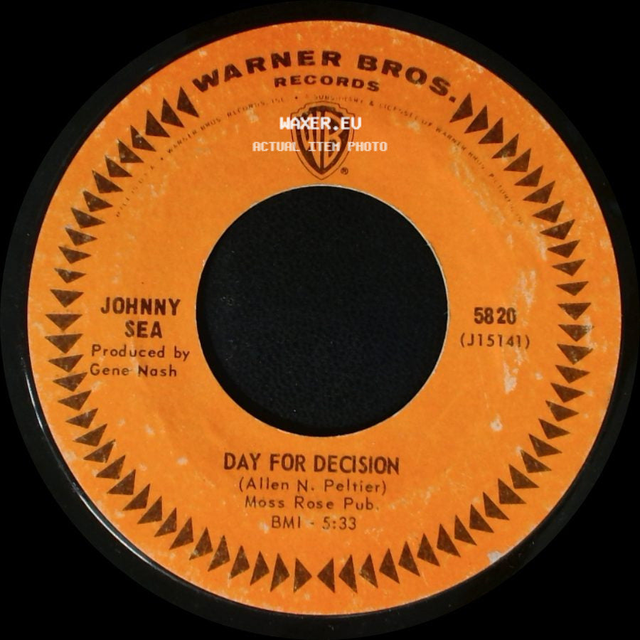 Johnny Sea - Mary Rocks Him To Sleep / Day For Decision side B