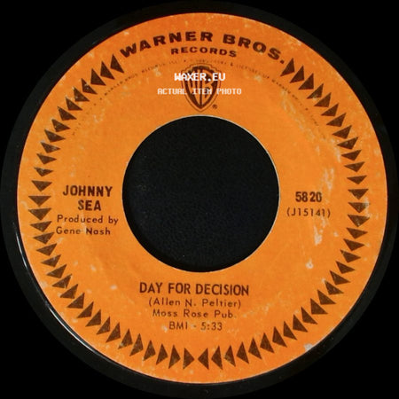 Johnny Sea - Mary Rocks Him To Sleep / Day For Decision side B