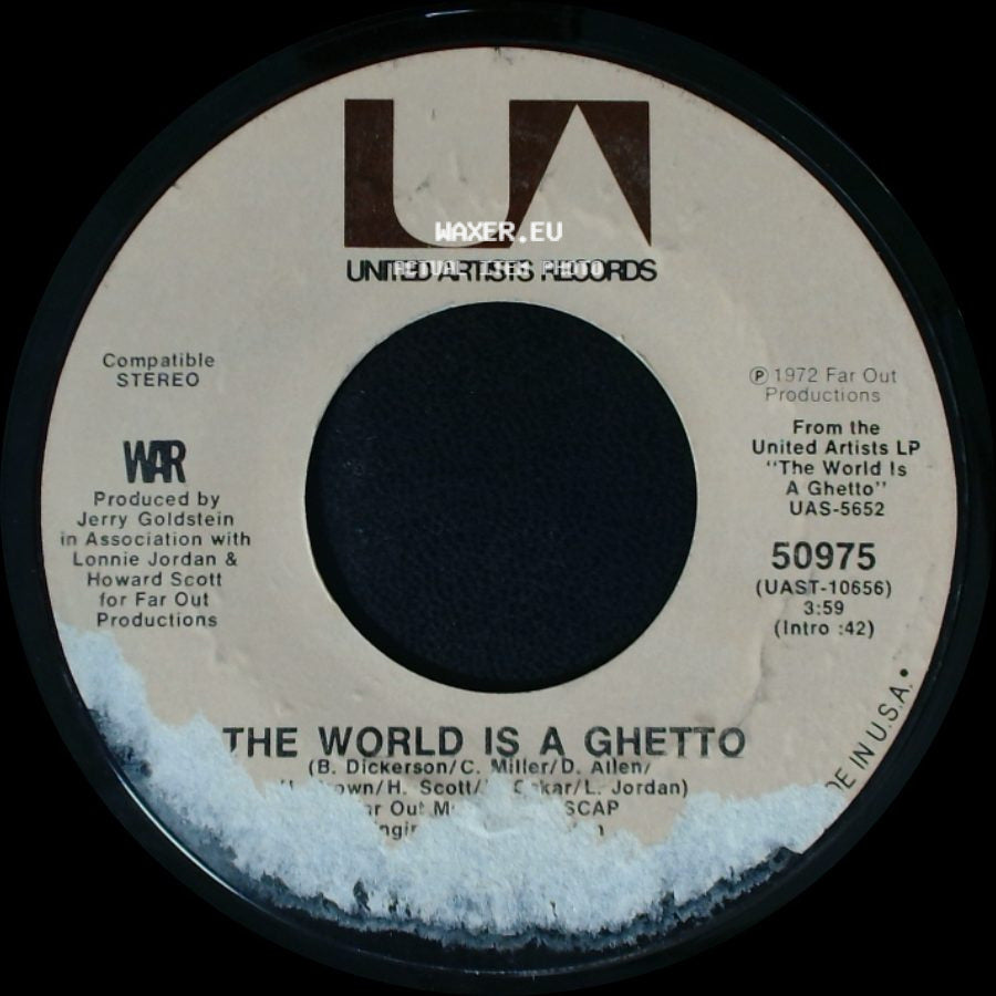 War - Four Cornered Room / The World Is A Ghetto side B
