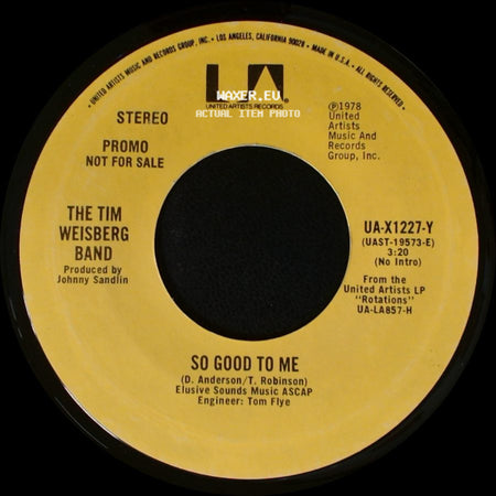 The Tim Weisberg Band - So Good To Me / So Good To Me side A