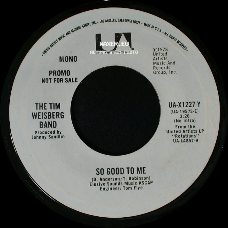 The Tim Weisberg Band - So Good To Me / So Good To Me side B