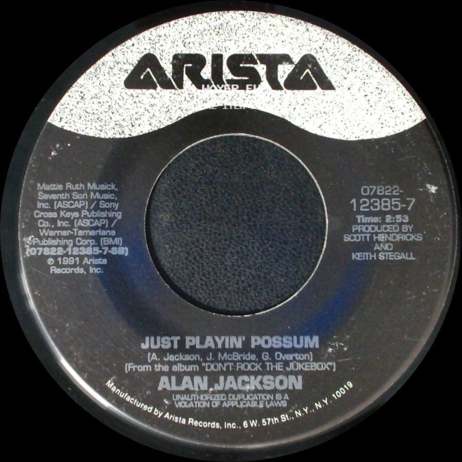 Alan Jackson - Dallas / Just Playin' Possum side B