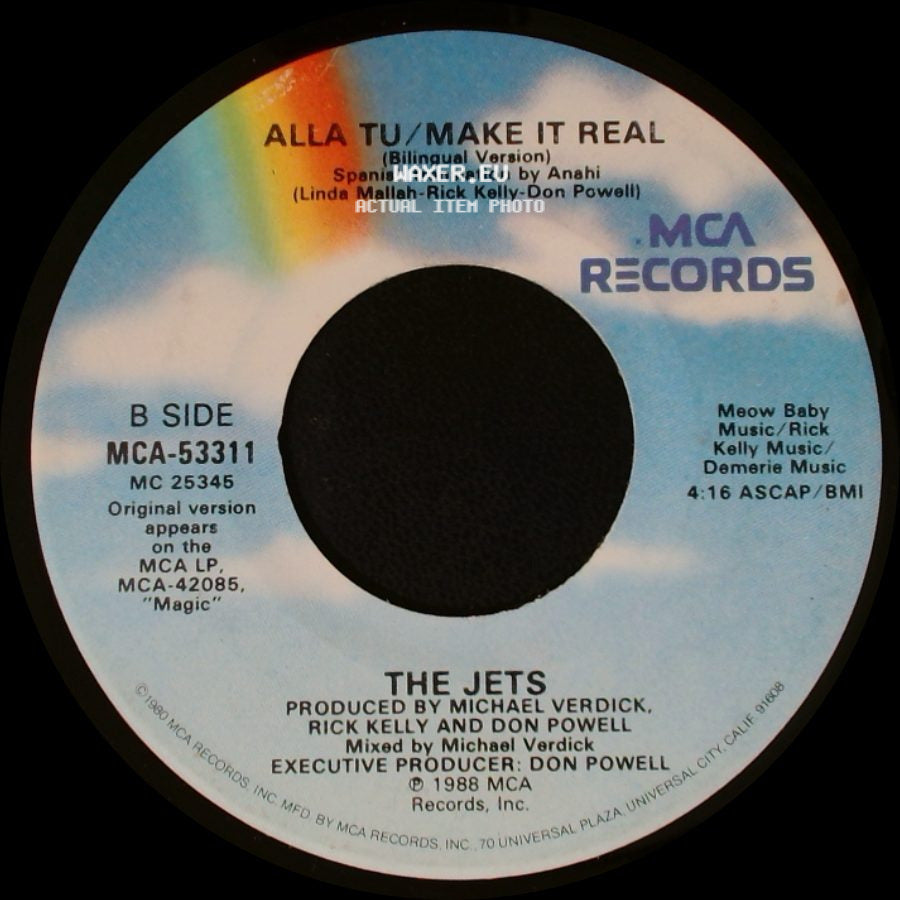 The Jets - Make It Real / Alla Tu / Make It Real (Bilingual Version) side B