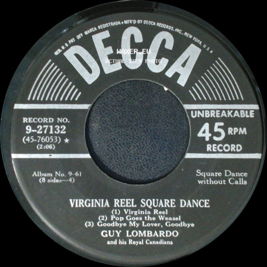 Guy Lombardo And His Royal Canadians - Ida Red Square Dance / Virginia Reel Square Dance side B