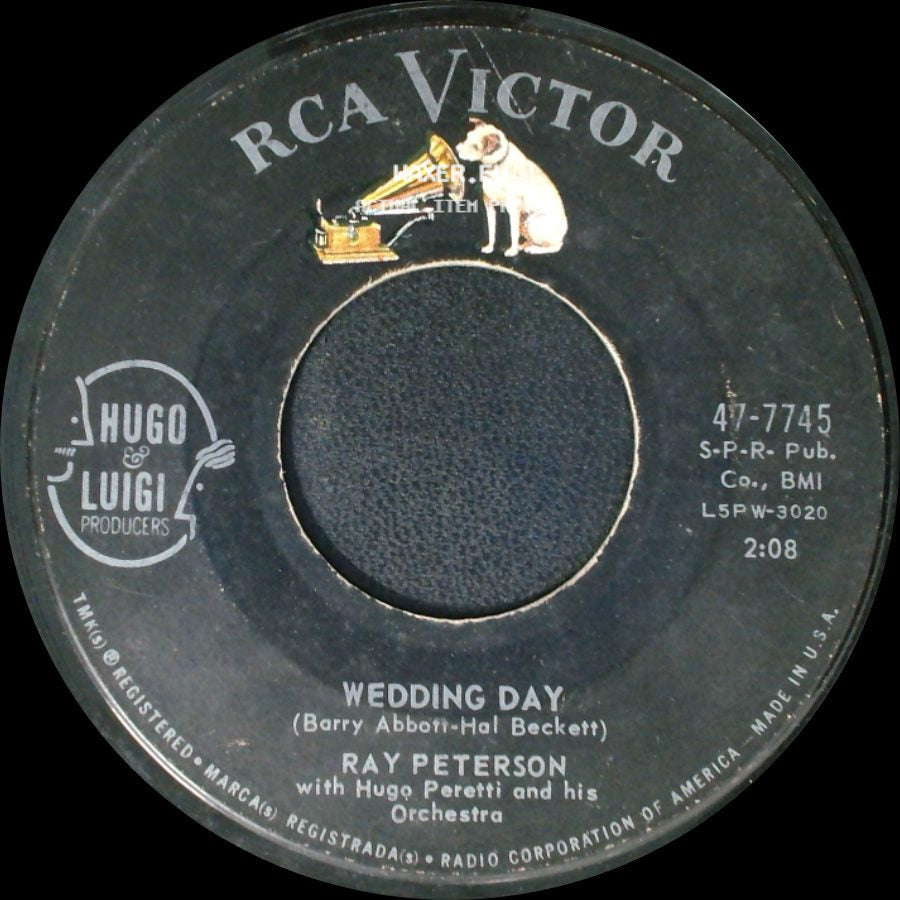 Ray Peterson - Tell Laura I Love Her / Wedding Day side B