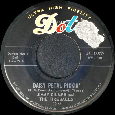 Jimmy Gilmer And The Fireballs - Daisy Petal Pickin' / When My Tears Have Dried side A