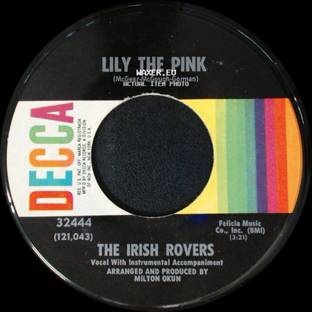 The Irish Rovers - Lily The Pink / Mrs. Crandall's Boardinghouse side A