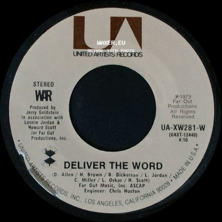 War - Deliver The Word / Gypsy Man side A