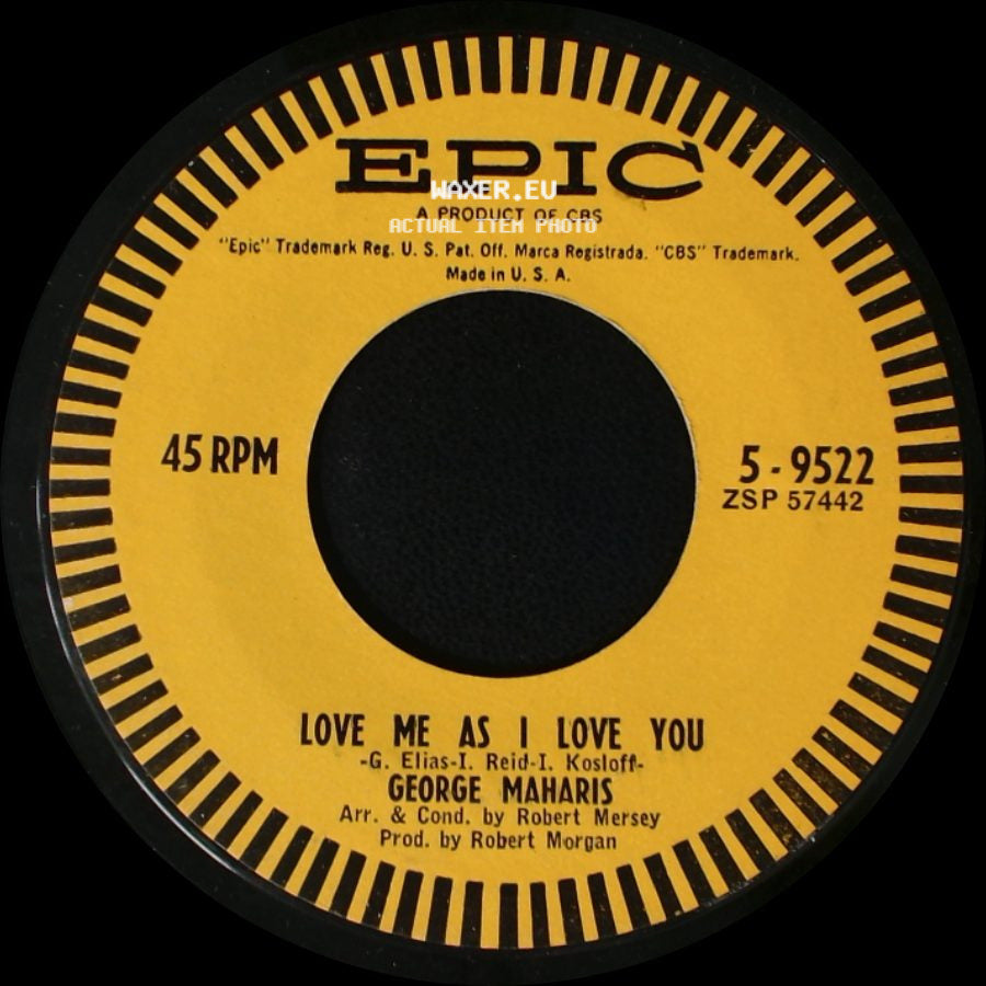 George Maharis - Love Me As I Love You / They Knew About You side A