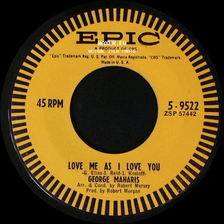 George Maharis - Love Me As I Love You / They Knew About You side A