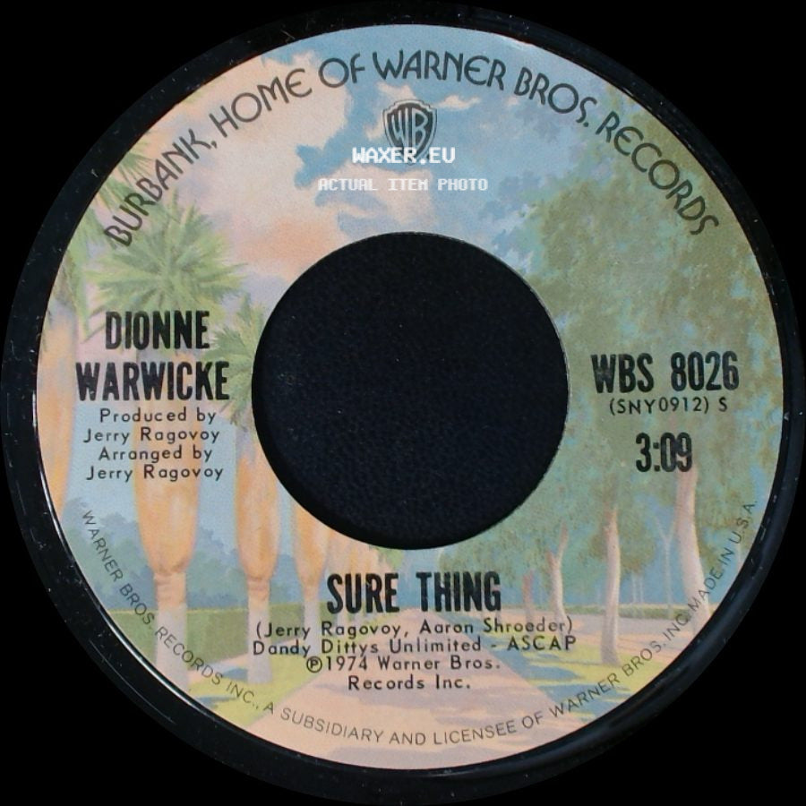 Dionne Warwicke - Sure Thing / Who Knows side A