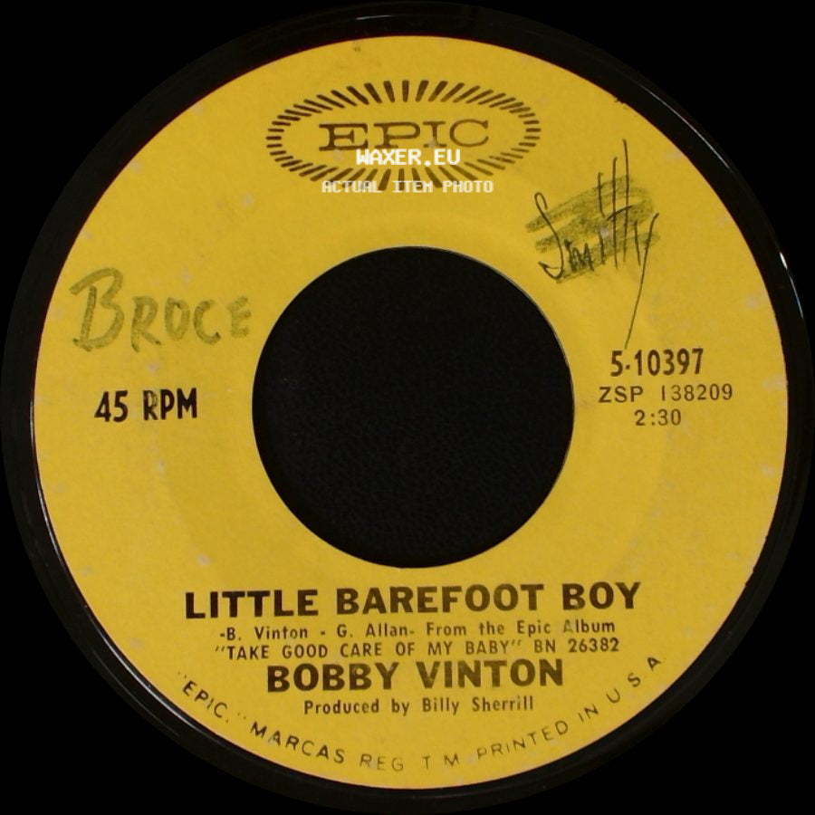 Bobby Vinton - I Love How You Love Me / Little Barefoot Boy side B