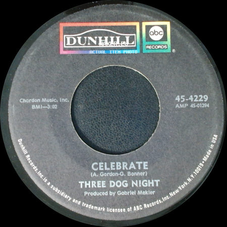 Three Dog Night - Feeling Alright / Celebrate side B