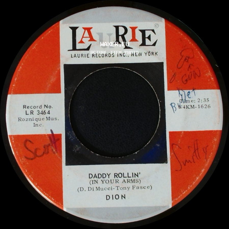 Dion - Abraham, Martin And John / Daddy Rollin' (In Your Arms) side B