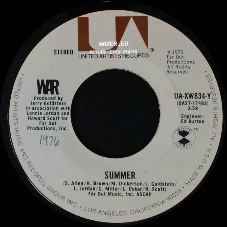 War - All Day Music / Summer side B