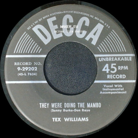 Tex Williams - They Were Doing The Mambo / That's The Good Lord Sayin' "Good Mornin'" side A