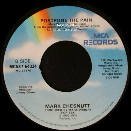 Mark Chesnutt - Old Flames Have New Names / Postpone The Pain side B