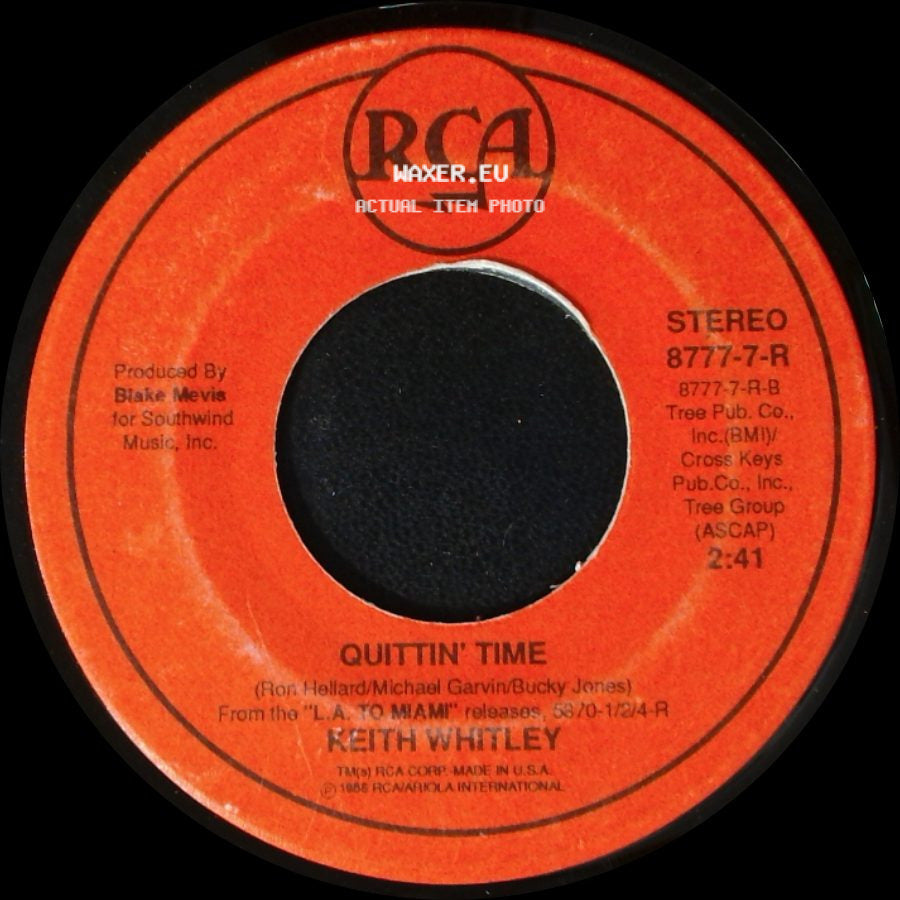 Earl Thomas Conley / Keith Whitely - Finally Friday / Quittin' Time side B