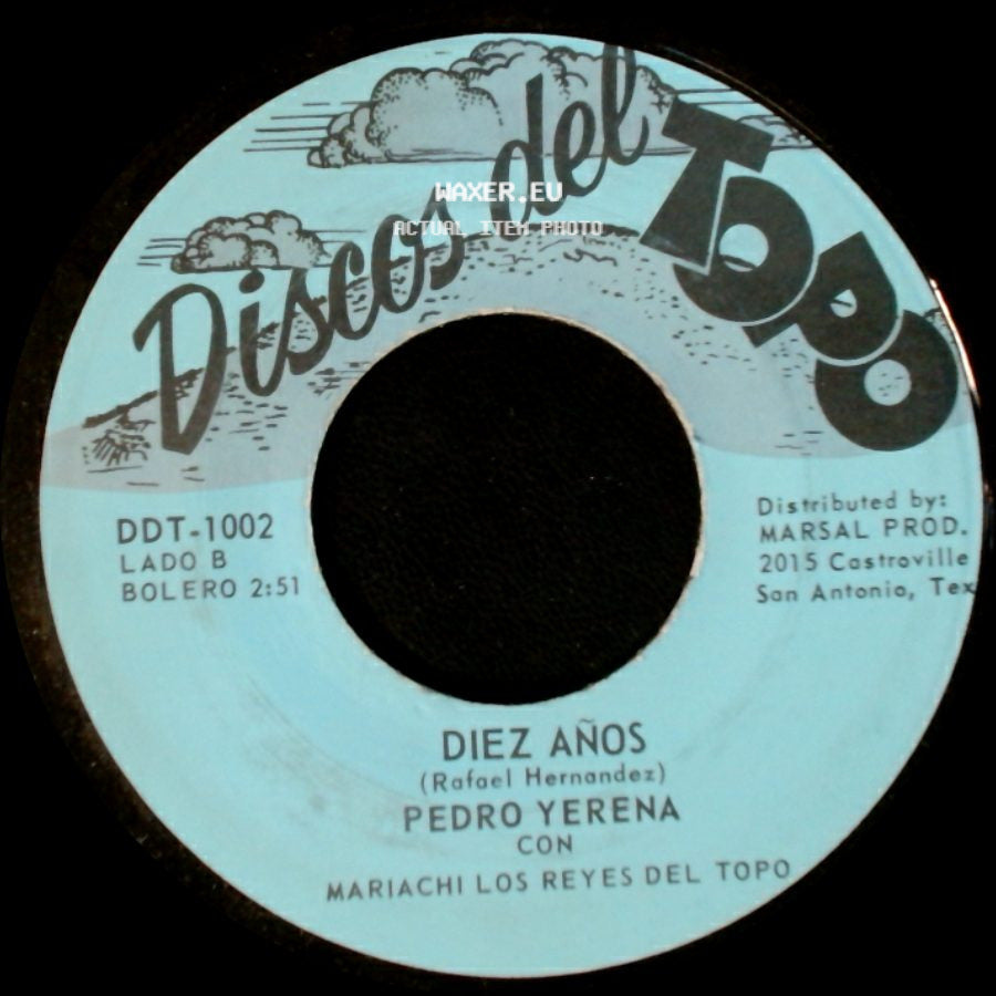 Pedro Yerena Con Mariachi Los Reyes Del Topo - Para Que Me Sirve / Diez Años side B