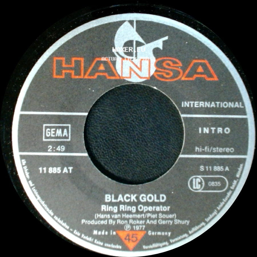 Ring Ring Operator / Black Gold - Black Gold / Got Up And Dance With Me side A