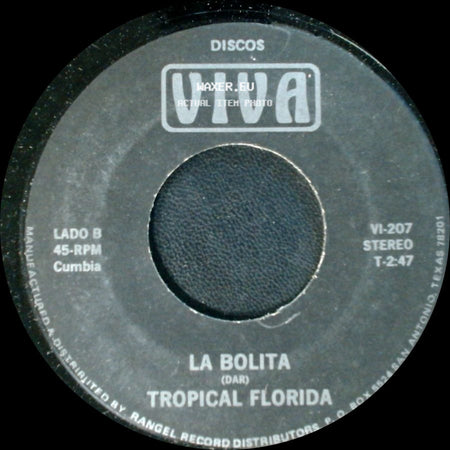 Tropical Florida - Pena Negra / La Bolita side B