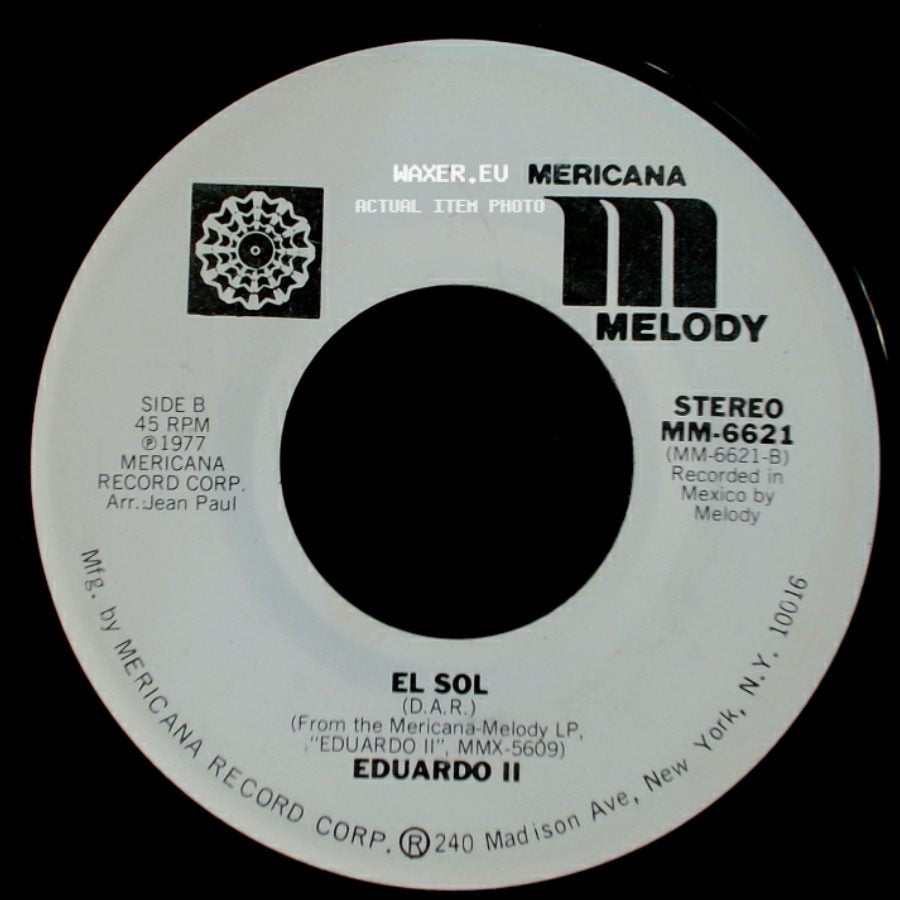 Eduardo Ii - Llamarada (...De Petate) / El Sol side B