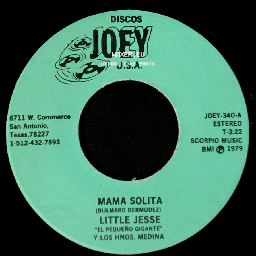 Little Jesse Y Los Hnos. Medina / Little Jesse "El Pequeño Gigante" Y Los Hnos. Medina - Mama Solita / Sin La Misma Sangre side A
