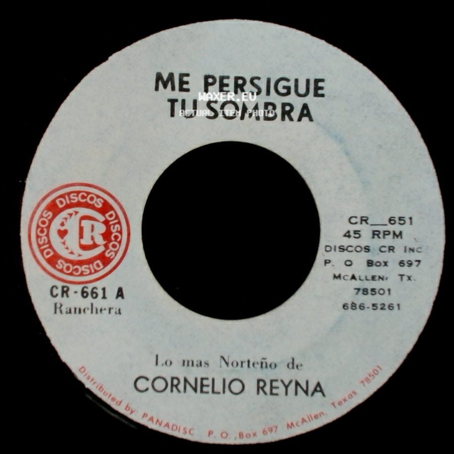 Cornelio Reyna - Me Persigue Tu Sombra / En Invierno side A