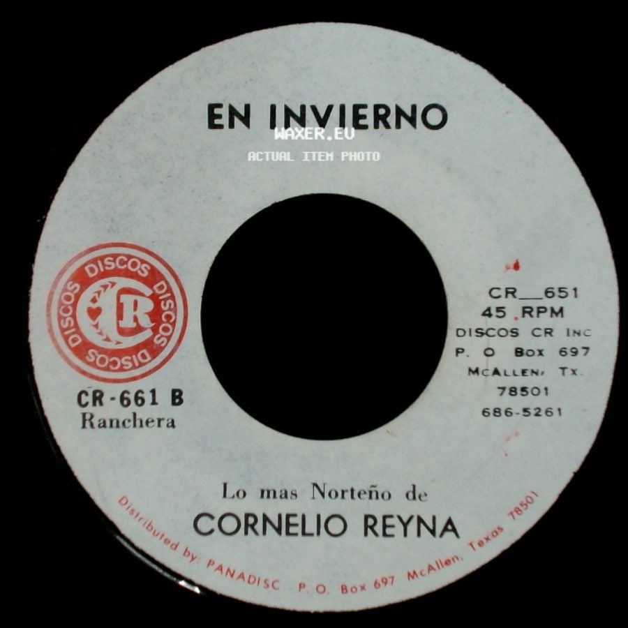 Cornelio Reyna - Me Persigue Tu Sombra / En Invierno side B
