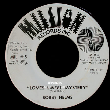 Bobby Helms - It's The Little Things / Loves Sweet Mystery side B